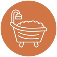 Bathtub Vector Icon Style