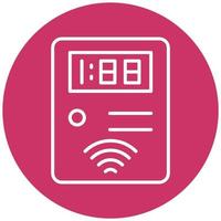 Smart Meter Vector Icon Style