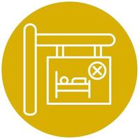Room Cancel Vector Icon Style