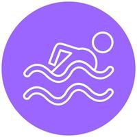 Swimming Pool Vector Icon Style