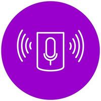 Voice Assistant Vector Icon Style