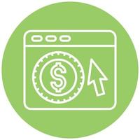 Cost Per Click Vector Icon Style