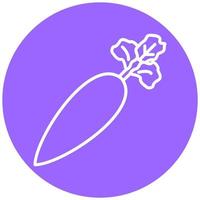 Radish Vector Icon Style