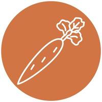 Carrot Vector Icon Style