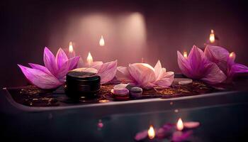 Abstract interior spa background photo