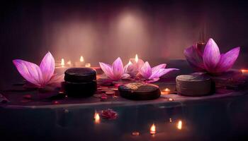 Abstract interior spa background photo