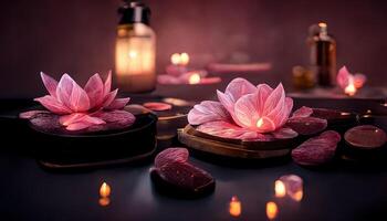 Abstract interior spa background photo