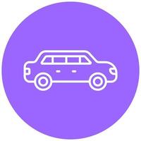 Limousine Vector Icon Style