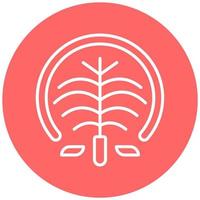 Palm Jumeirah Vector Icon Style