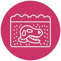 Fossils Vector Icon Style