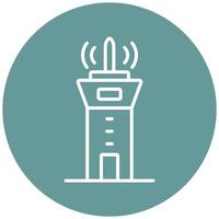 Control Tower Vector Icon Style