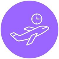 Delayed Flight Vector Icon Style