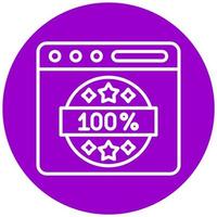 100 auténtico icono estilo vector