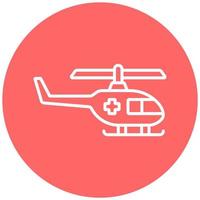 Helicopter Vector Icon Style