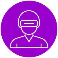 Virtual Reality Vector Icon Style