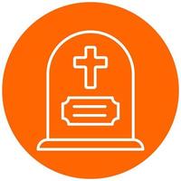 Gravestone Vector Icon Style