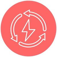 Energy Saving Vector Icon Style