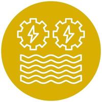 Hydro Power Vector Icon Style