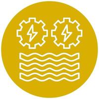 Hydro Power Vector Icon Style