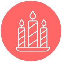 Candles Vector Icon Style