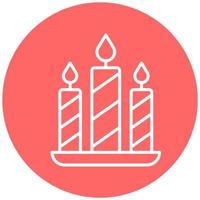 Candles Vector Icon Style