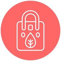 Eco Bag Vector Icon Style