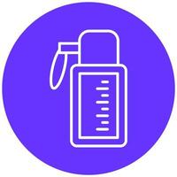 Water Flask Vector Icon Style