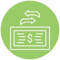 Transfer Amount Vector Icon Style