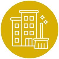 Apartment Cleaning Icon Style vector