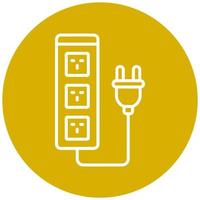 Extension Cord Icon Style vector