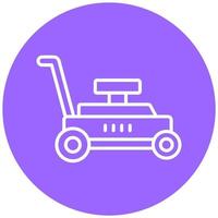 Lawn Mower Icon Style vector