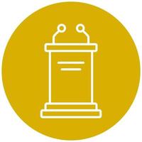 Pulpit Vector Icon Style