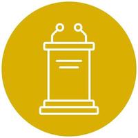 Pulpit Vector Icon Style