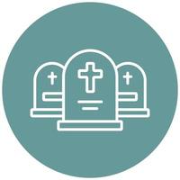 Graveyard Vector Icon Style