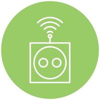 Smart Socket Vector Icon Style