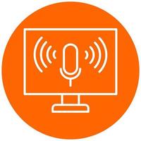 Voice Control Vector Icon Style