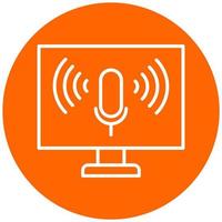 Voice Control Vector Icon Style