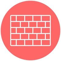 Brick Wall Icon Style vector