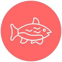 pescado icono estilo vector