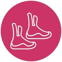 Diving Boots Icon Style vector