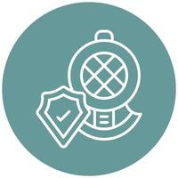 Diving Safety Icon Style vector