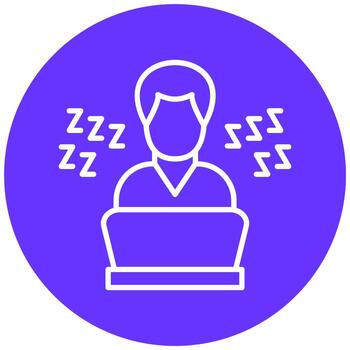 perezoso trabajo icono estilo vector