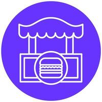 Burger Shop Icon Style vector