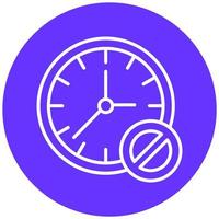 Block Time Icon Style vector