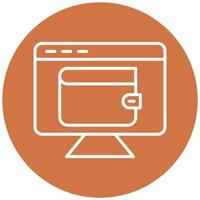 Digital Wallet Icon Style vector