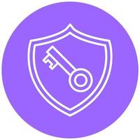Private Key Icon Style vector