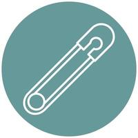 Safety Pin Icon Style vector