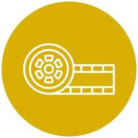 Film Reel Icon Style vector