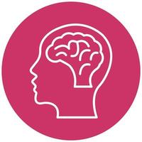 Brain Icon Style vector