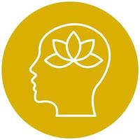 Meditation Icon Style vector